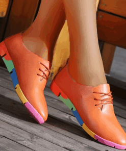 Breathable Leather Women's Shoes Setupmarks