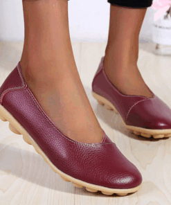 Comfort Meets Style: Owlkay Pregnant Women Daily Flat Shoes Setupmarks