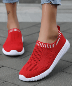 Embrace Active Comfort with Owlkay Mesh Women Casual Slip-On Shoes Setupmarks