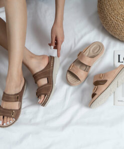 Owlkay Comfortable Sloping Heel Thick Bottom Sandals