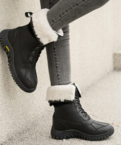 Owlkay High Waterproof Casual Sports Cotton Boots