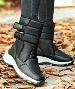 Owlkay Non-slip Waterproof Winter Ankle Snow Boots