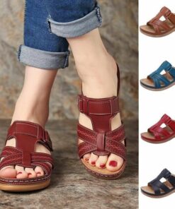 Owlkay Premium Comfy Vintage Open Toe Sandal