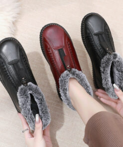 Owlkay Warm and Non-slip Flat-bottomed   Boots