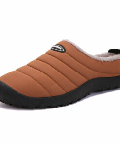 Owlkay Warm Cotton Slippers Winter Casual Shoes