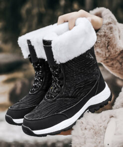 Owlkay Winter Plus Size Snow Boots