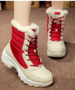 Women Boots Waterproof Winter Shoes Women Snow Boots Platform Keep Warm Ankle Winter Boots With Thick Fur Heels Botas Mujer