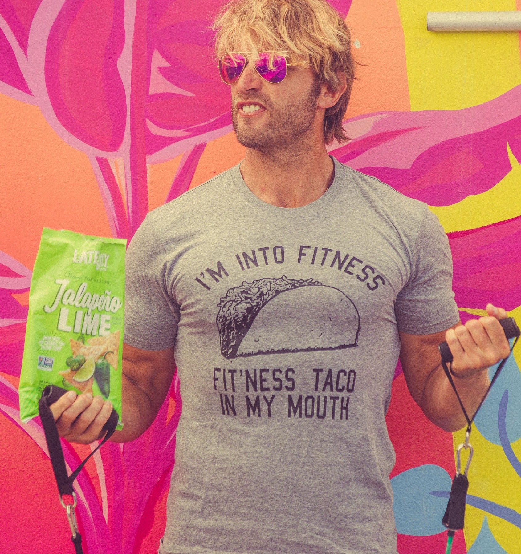 Alternative view of Setupmarks Fitness Taco In My Mouth Men's T Shirt