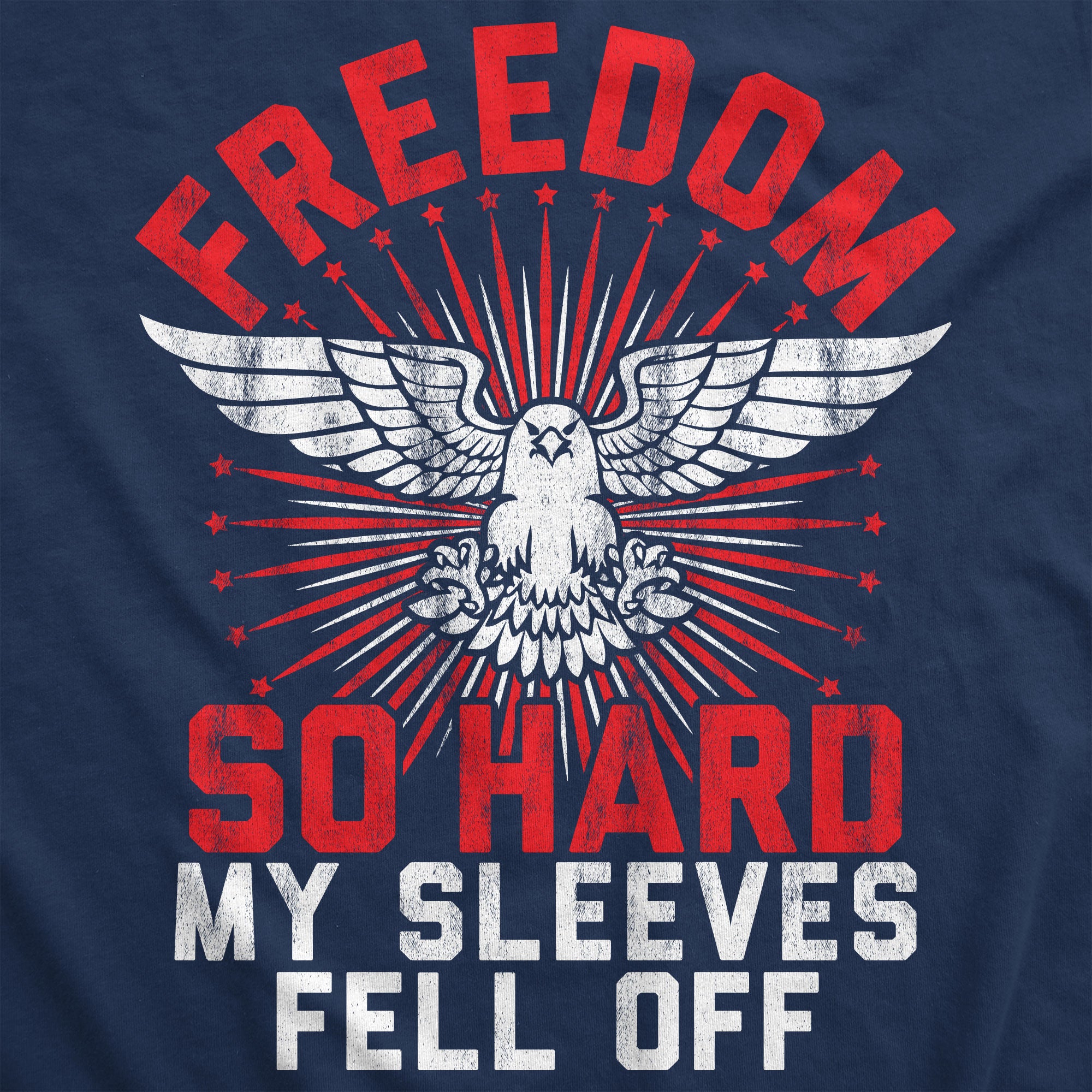 Alternative view of Setupmarks Freedom So Hard My Sleeves Fell Off Men's Tank Top