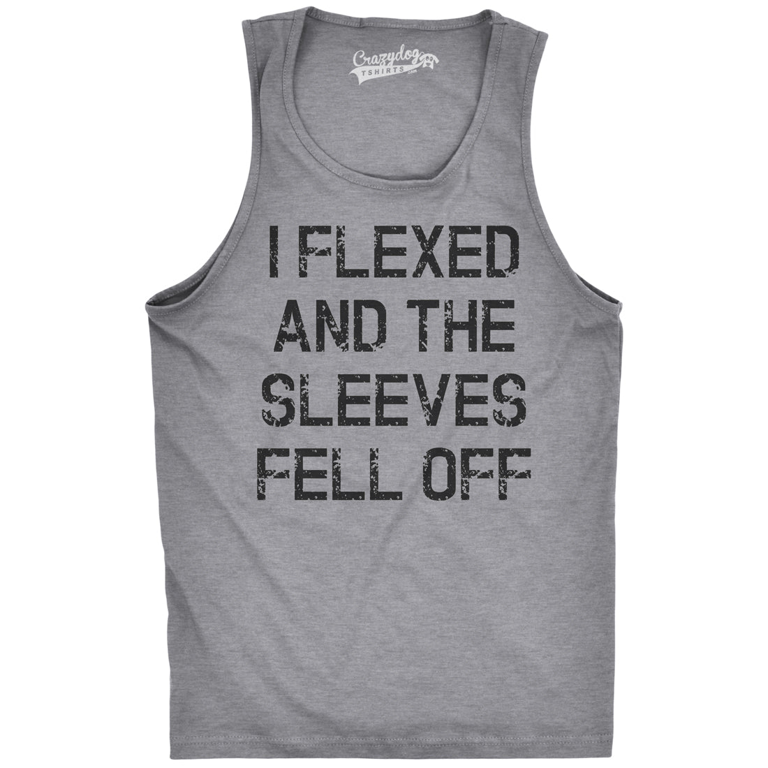 Setupmarks I Flexed And The Sleeves Fell Off Men's Tank Top - Image 13