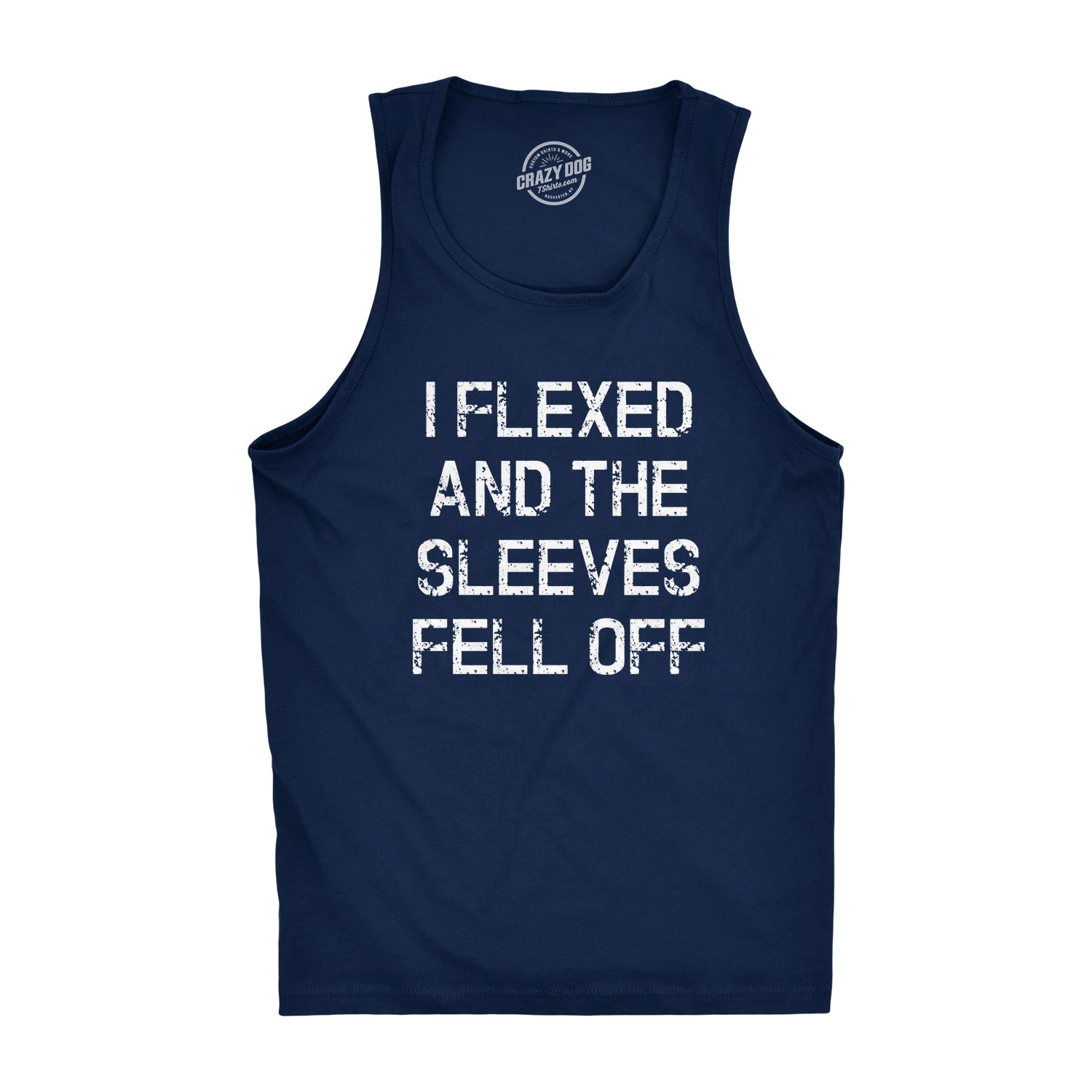 Setupmarks I Flexed And The Sleeves Fell Off Men's Tank Top