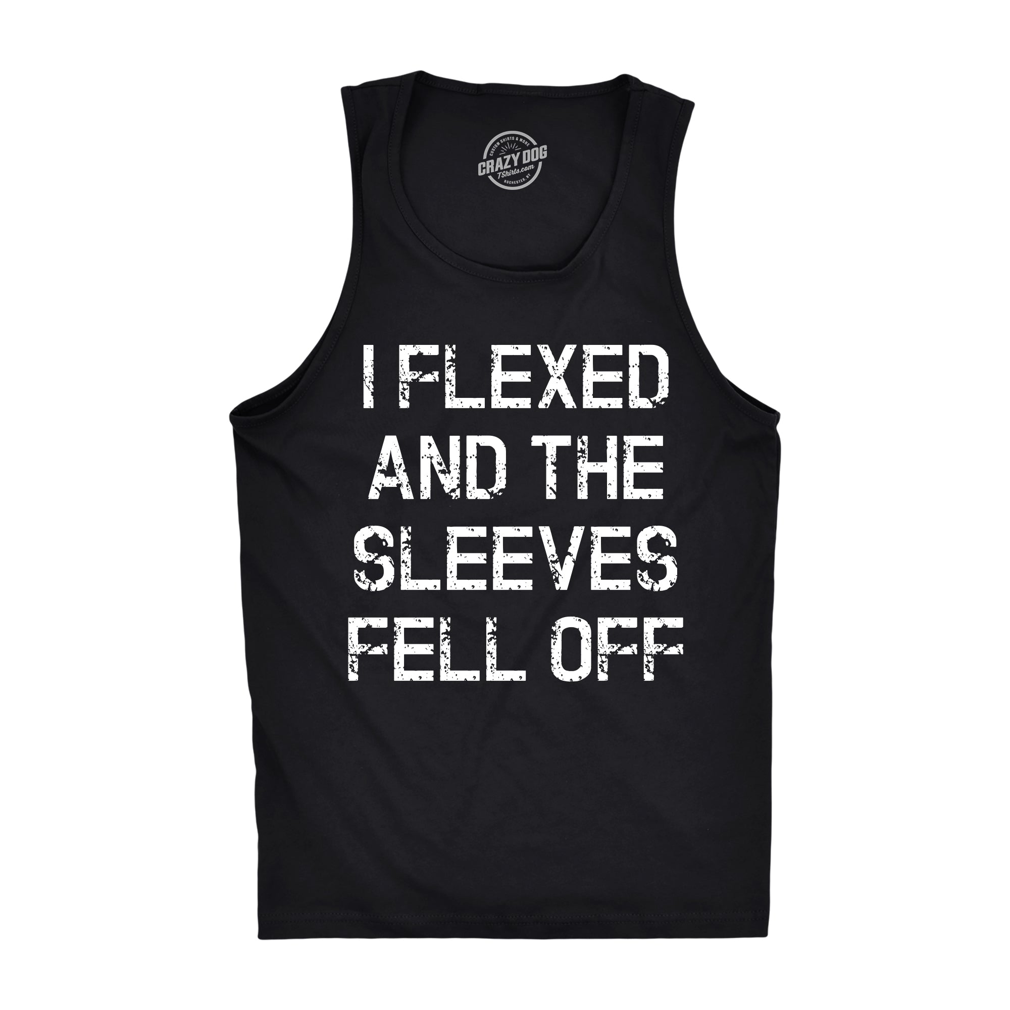 Setupmarks I Flexed And The Sleeves Fell Off Men's Tank Top - Image 15