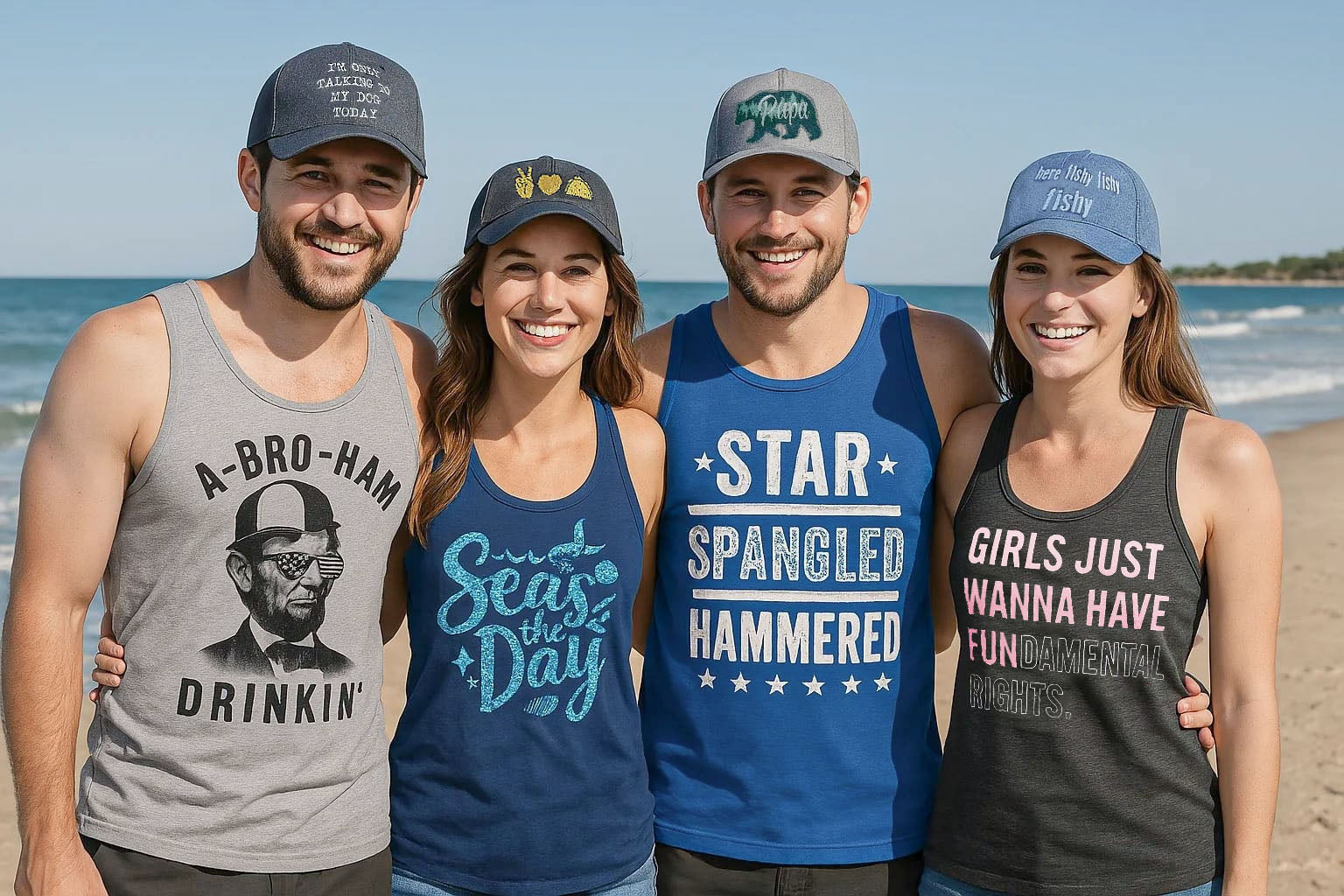 Setupmarks Star Spangled Hammered Men's Tank Top - Image 4