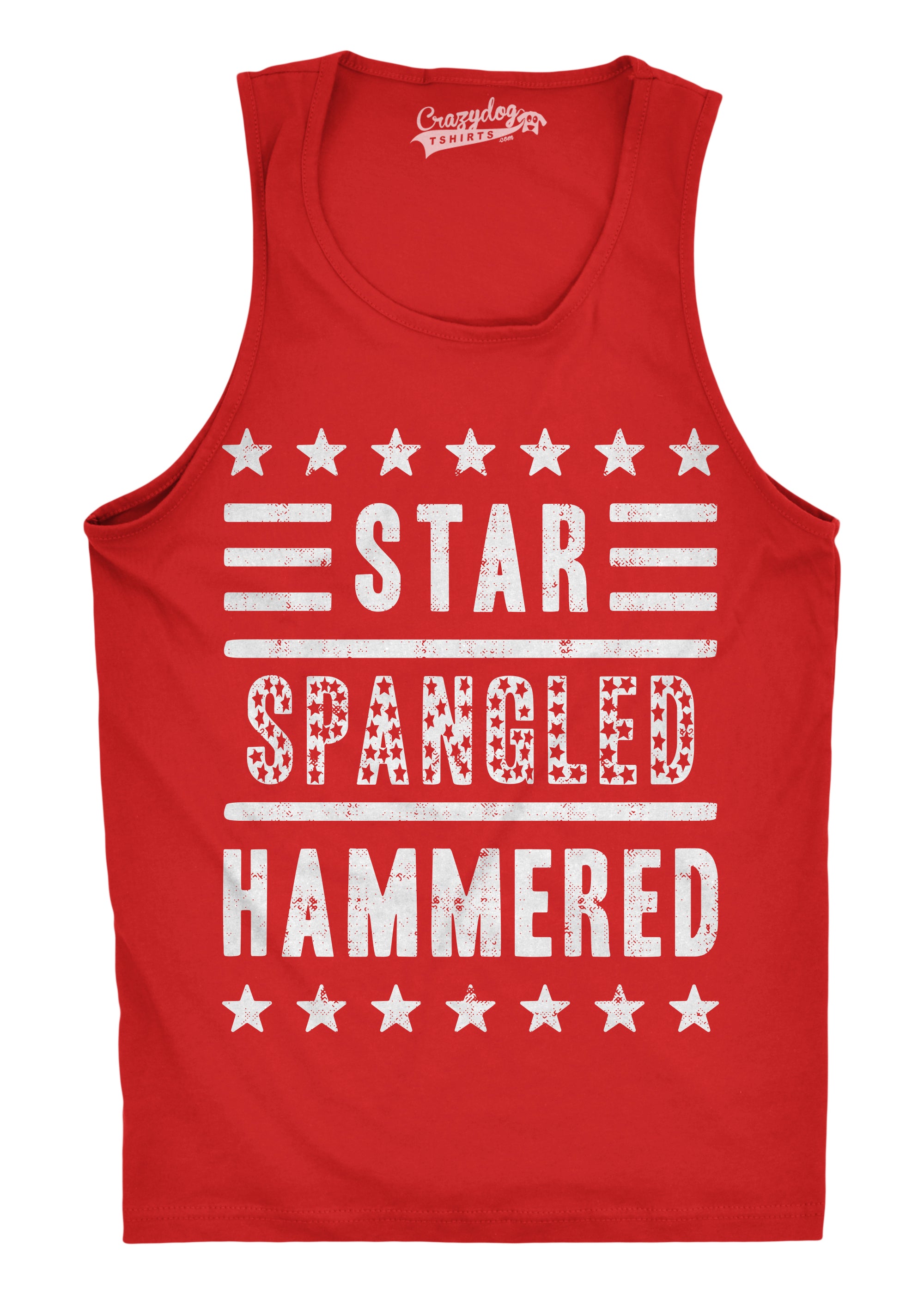 Setupmarks Star Spangled Hammered Men's Tank Top - Image 5