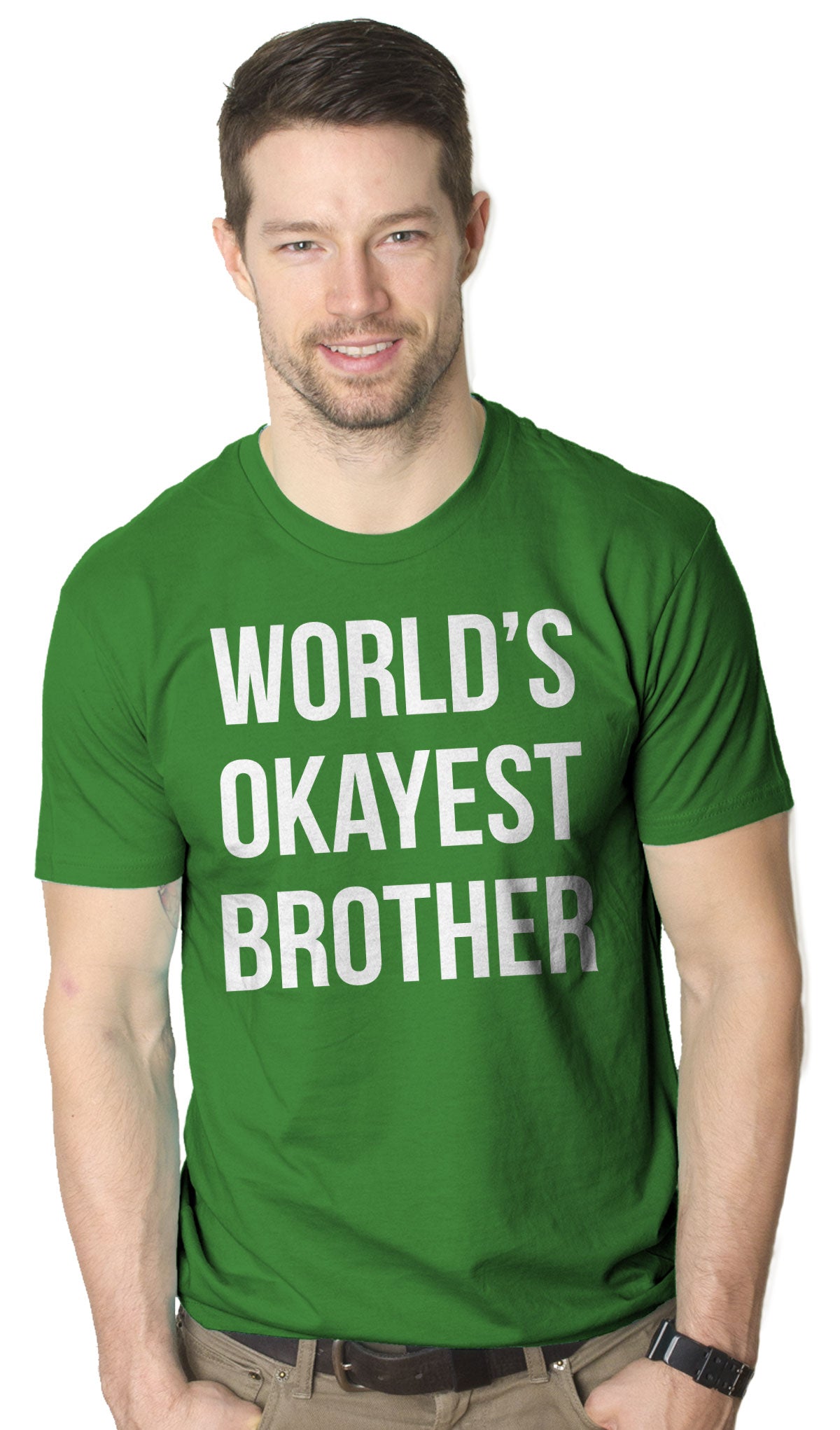 Setupmarks World's Okayest Brother Men's T Shirt - Image 18