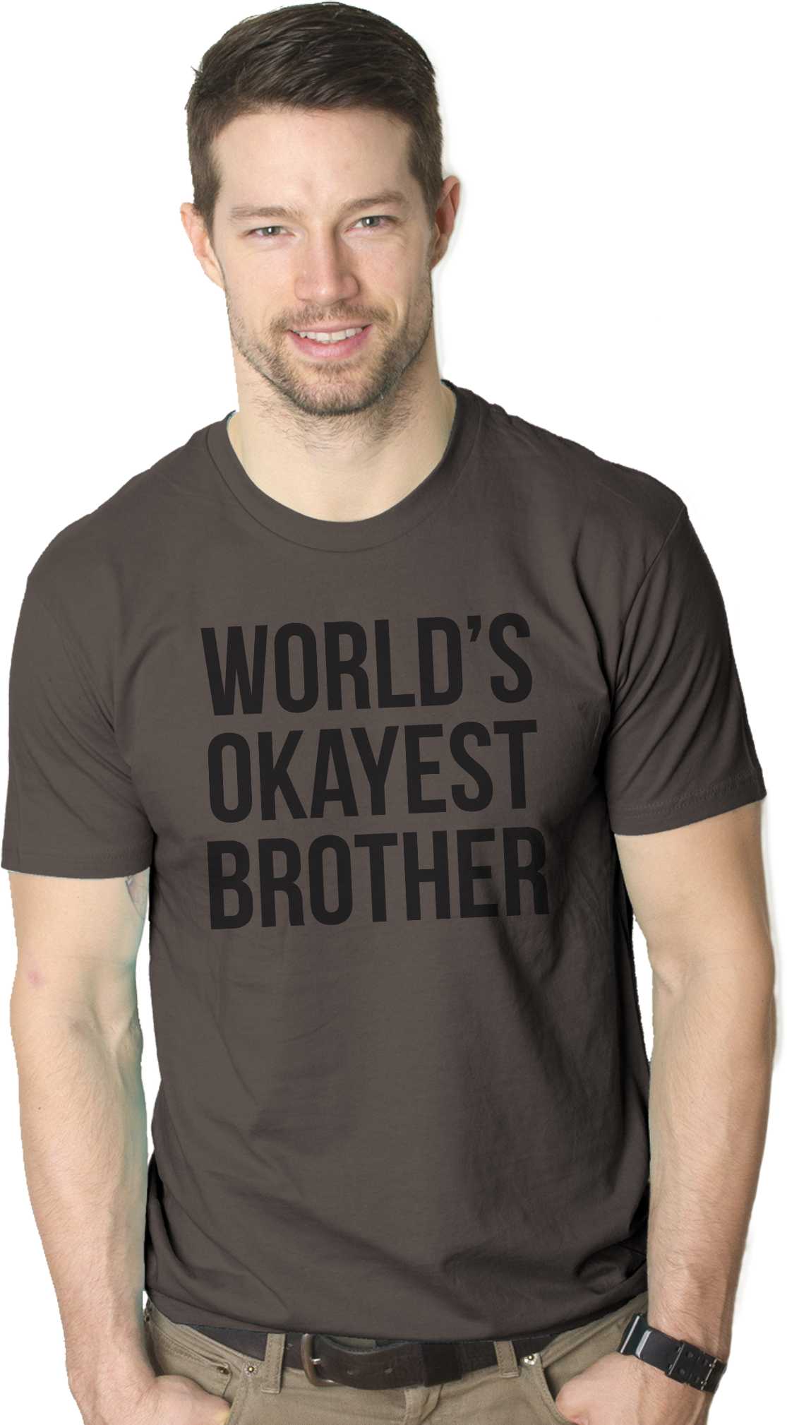 Setupmarks World's Okayest Brother Men's T Shirt - Image 22